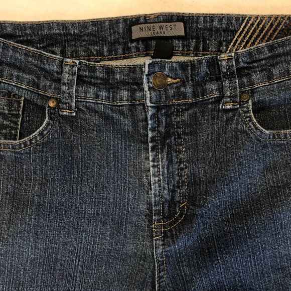 Nine West, Crop Denim Jeans, size 10, Stretch, Flap pocket - Picture 3 of 6